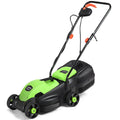 13.5-Inch Electric Corded Lawn Mower 12-Amp with Adjustable Height and Grass Collector