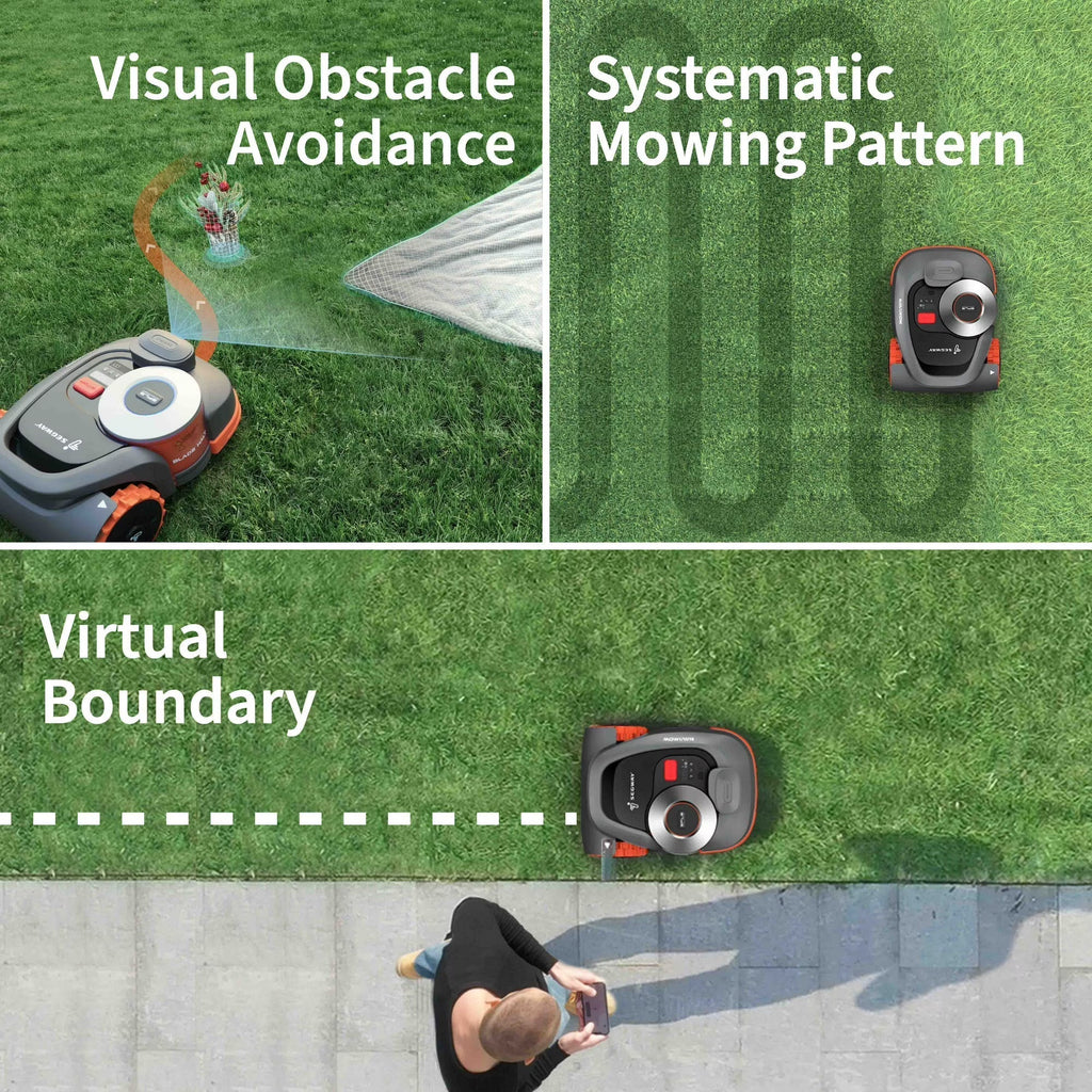 Navimow RTK Vision Robotic Lawn Mower for 0.2 Acre with Wire-Free Smart Navigation